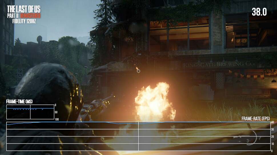 The 4K 120Hz mode with VRR off generally runs at a locked 40fps, though filling the screen with alpha effects can cause very slight drops