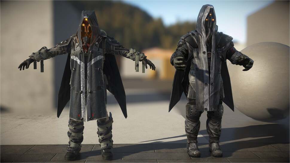 A comparison of a PS4 40,000 polygon model Helghast on the left up against his 10,000 polygon PS3 counterpart on the right. The comparison is somewhat skewed as the PS3 model is rendered in the PS4 engine, with all the lighting and materials advantages it offers