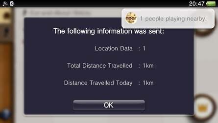 One of the more intriguing apps in the Vita's default roster, Near tracks your activity by marking the games you play by geographical location, as well as scouting out other Vita users.