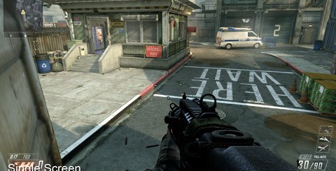 Split-screen gaming in Wii U Black Ops 2 is rather cool - one gamer takes the main display while the other uses the GamePad (traditional split-screen is also supported). While performance is impacted, just about the only noticeable difference on-screen comes from the removal of dynamic shadowmaps.