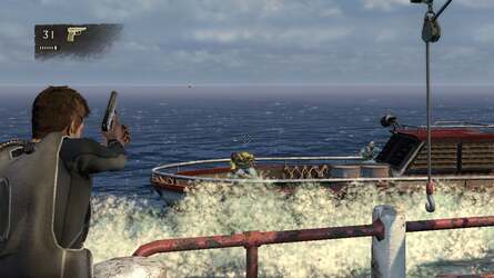 Uncharted already runs with 2x MSAA, but these shots suggest that custom AA in addition to that could lead to image improvements. Original shot on the left, filtered to the right.