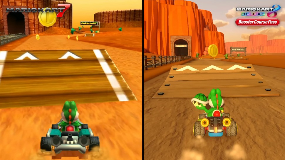 It's clear that tracks haven't been ported from earlier Mario Kart games, like MK7, and have instead been redone