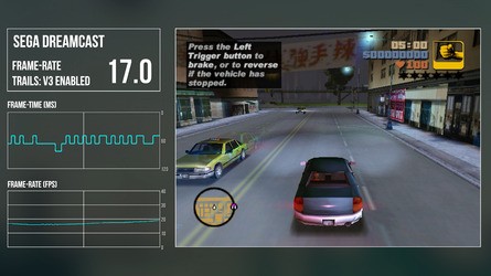 The V3 trails tech can help improve frame-rates, while disabling trails at all helps still further - but this is the first release and the homebrew team continue to optimise.