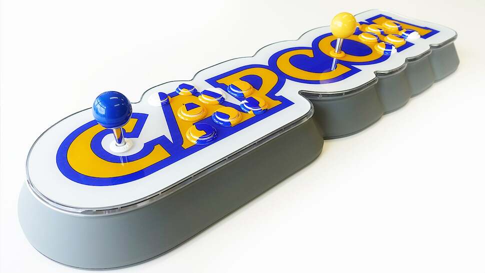 The Capcom Home Arcade has a bold design, and quality Sanwa parts to back it