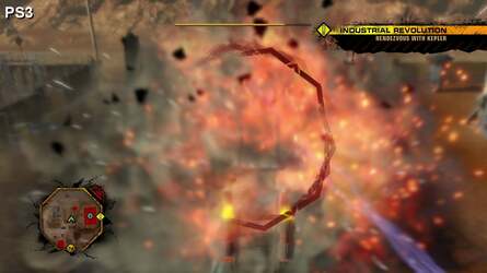 Now onto the all-important explosions. This is probably the most noticeable difference. PS3 uses a lower resolution blending buffer, resulting in blurrier explosions and other fuzzier alpha effects.