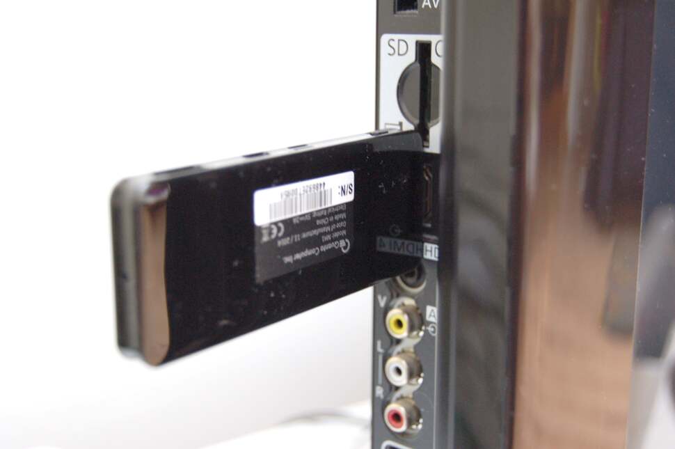 There's nothing stopping you plugging in the stick directly into an HDMI port. However, it doesn't look great, and if your screen is directly in front of the living room wall, you may not have room behind your screen on rear HDMI ports