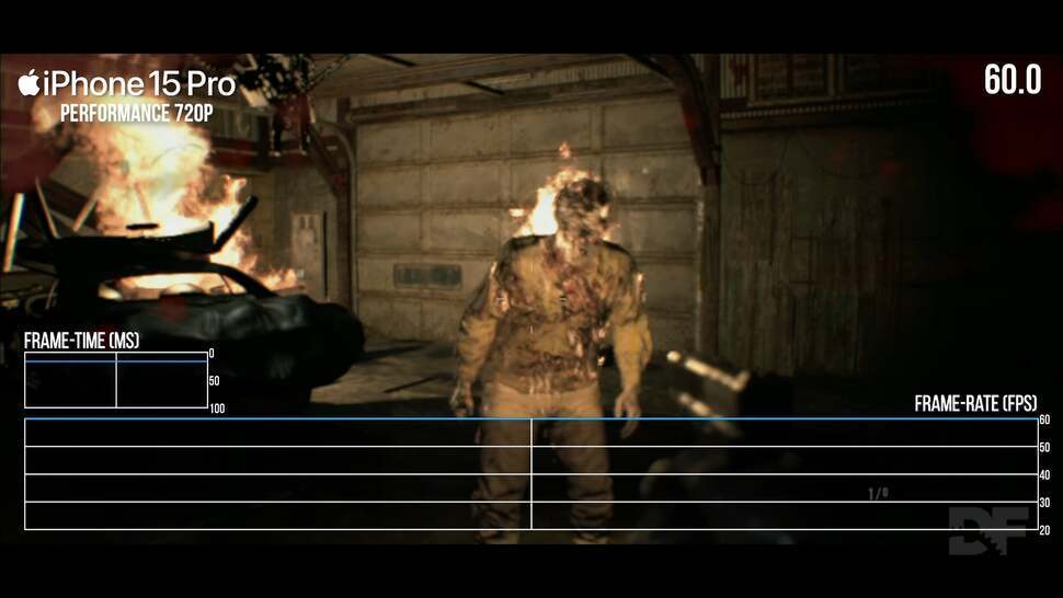 Resident Evil 7 feels like a more appropriate title for iPhone, with a performance mode that manages to hit 60fps even in combat.