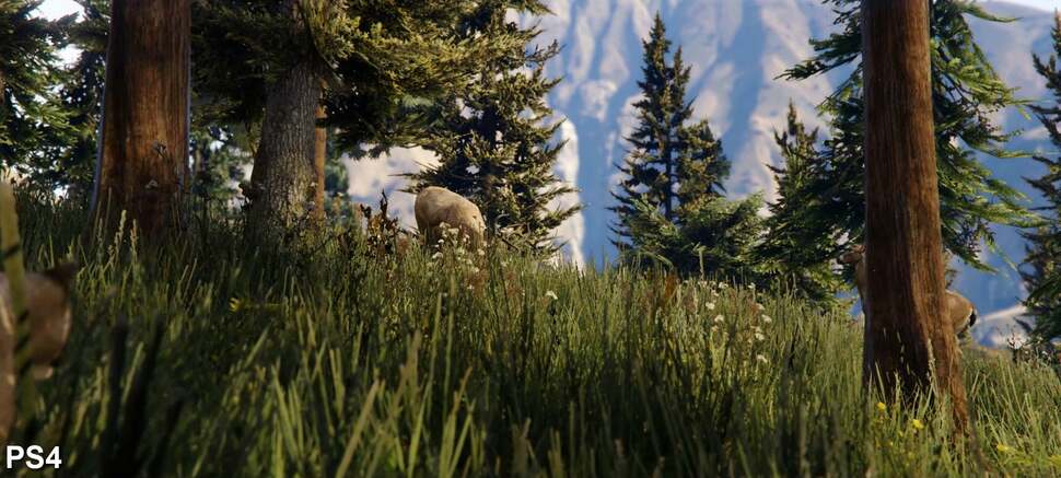 The addition of thick foliage makes a tremendous difference in the more natural scenes. More impressively, the foliage actually bends and snaps in reaction to passing animals. This should hopefully help flesh out the sometimes barren mountains