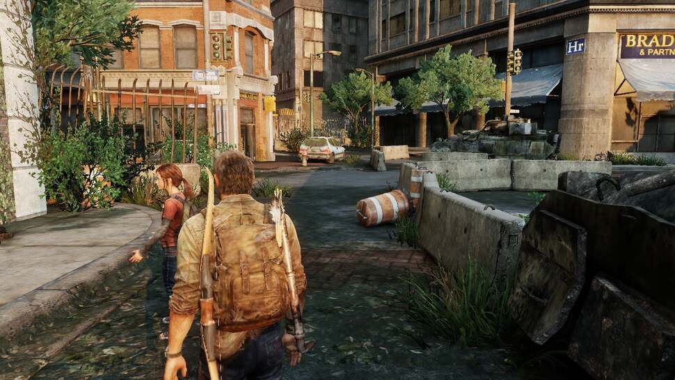 Naughty Dog's use of lighting is impressive. A global illumination solution consisting of real-time and pre-baked elements carefully light and shade the environment and the characters