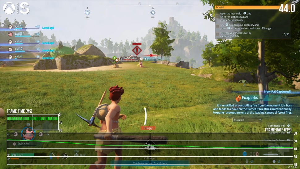 Xbox Series S surprisingly has the most performant version of Palworld, though this is due to relatively good CPU, GPU and storage performance paired with a rather low internal resolution of just 720p.