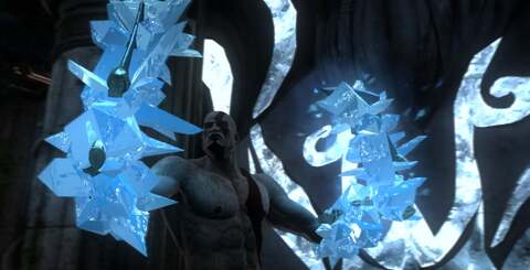 Effects in God of War: Ascension pack a real punch this time with the addition of blazing elemental attacks. Particles now also feature light physics-based properties, where collision is possible with the surrounding environment.