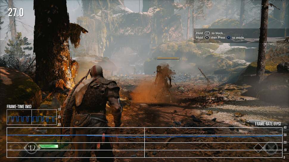 The base PS4 exhibits the same drops below 30fps in certain sequences that we see on the Pro. Fortunately, like on Pro, these drops are relatively infrequent