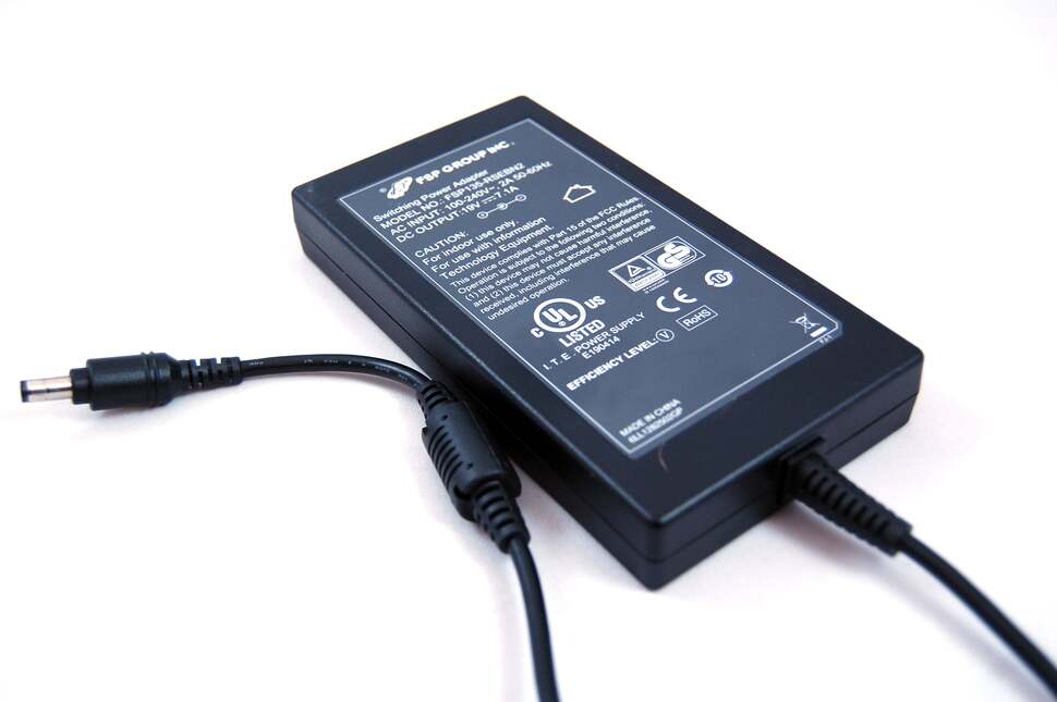 Here's the power brick you get with the Gigabyte Brix Pro, reminiscent of the PSU you might get with a gaming laptop