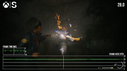 Series S lacks a 60fps performance mode, but the 30fps mode you get holds up with generally consistent frame-rates and only rare dips from the target. It's more consistent in our tests than PS5 in its own (higher quality, higher resolution) 30fps mode.