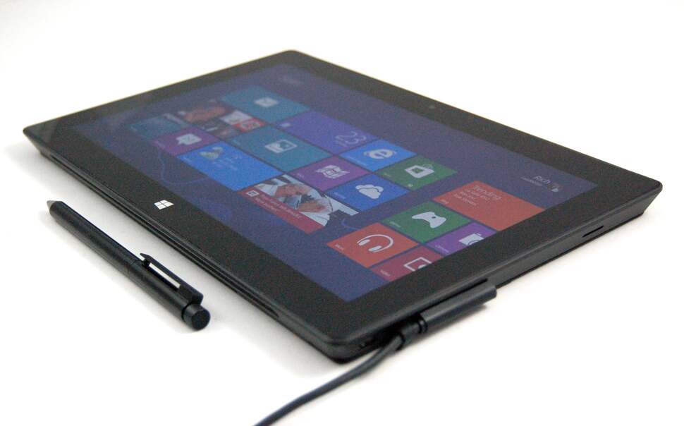 Powering the Surface Pro. Curiously, despite the much meatier batteries, it's possible to recharge this more advanced tablet using the Surface RT charger