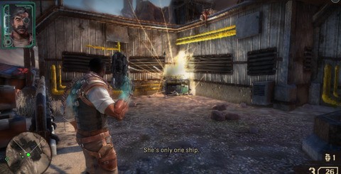 A curious set-up is present with regards to the game's use of alpha buffers, with some effects being rendered in lower resolution than others. Smoke and fire effects are obviously upscaled, while the foliage is not (top). The inclusion of camera and object motion blur delivers a cinematic feel to the presentation while enhancing the ferocity of the action.