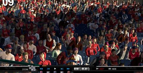 More MLB &lsquo;08 vs &lsquo;09 comparison shots, this time of the crowd graphics. State-of-the-art in &lsquo;08, but massively improved in the new version.