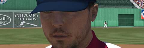 MLB &lsquo;08 (left) vs MLB &lsquo;09 (right). The overall look is similar, but close-up details reveal that the new version has an edge in terms of detail especially evident on the helmet shots. Click on the thumbnails for full 720p resolution.