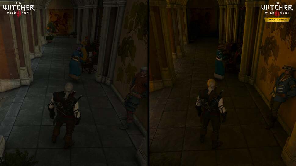 A classic example of how ray-traced lighting takes the properties of materials and correctly calculates light bouncing, and how the colours of those materials affect the surroundings