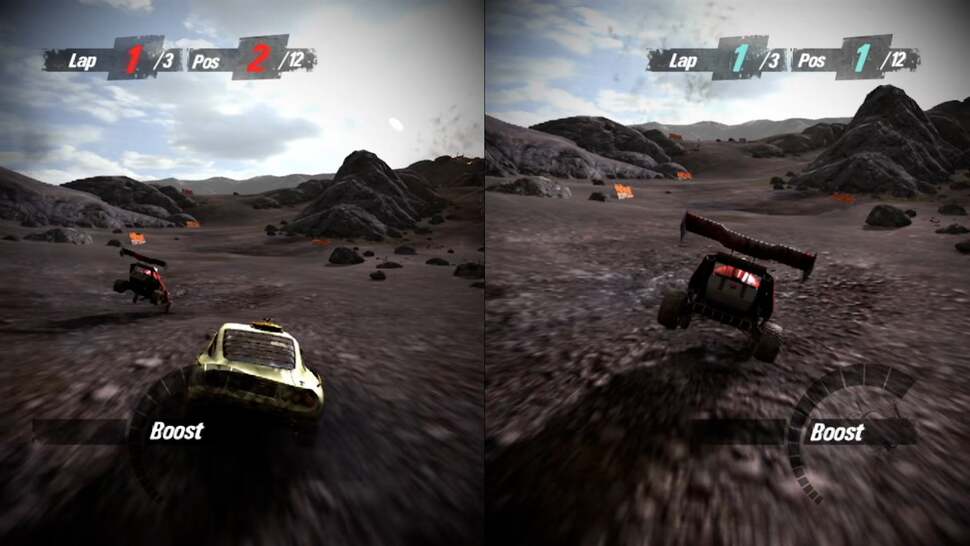 Motorstorm: Pacific Rift not only looked sensational, but supported fluid split-screen play too