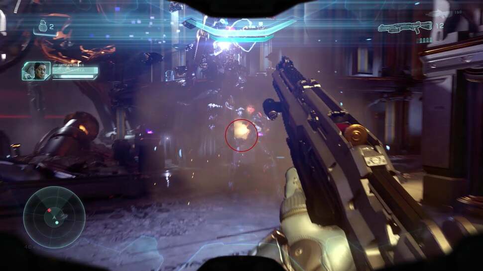 Alpha effects are clearly rendered here at a lower precision resulting in obvious saw-tooth artefacts. It's an acceptable trade-off on the path towards a consistent 60fps