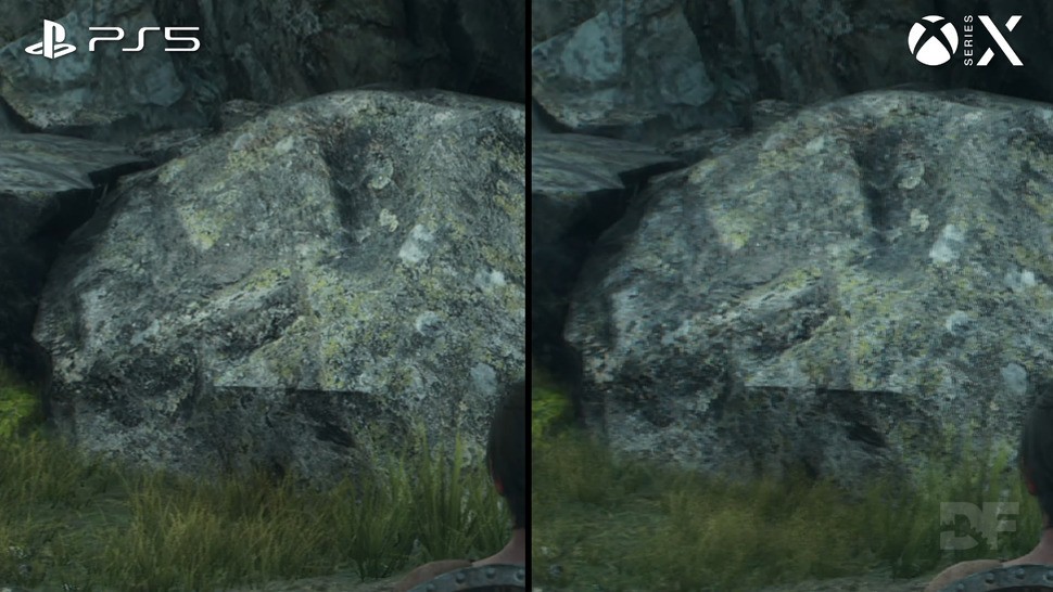 Dragon's Dogma 2 seems to suffer from broken checkerboarding on Series X (and S) at present, with a clear loss of detail versus PS5.