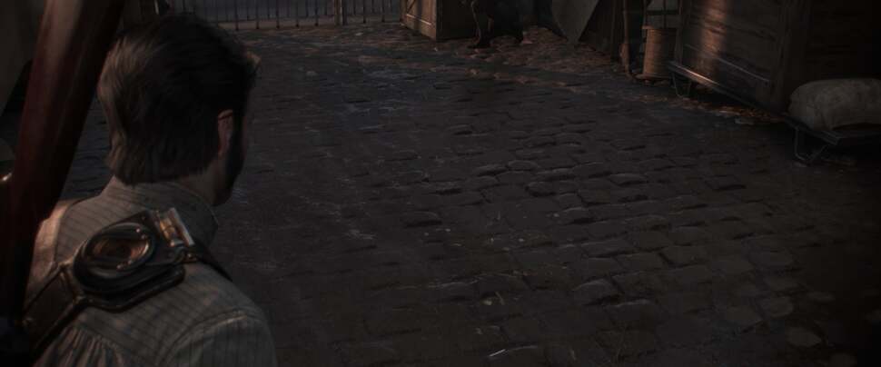 While relatively uncommon, we noted a few areas sporting what looks like parallax occlusion mapping (POM) on certain surfaces. Moving around these bricks reveals real depth and volume you wouldn't otherwise notice