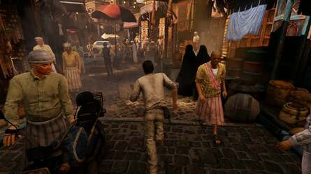 The Yemen level provides some respite from the action, breaking up the gameplay in a similar manner to the village in Uncharted 2, but the momentary break doesn't last long...