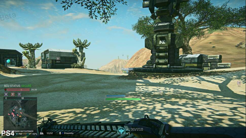 Materials take into account nearby light sources to determine how they look under different conditions, with the stronger midday sun giving structures a diffused look