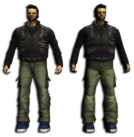 Modelling work on characters, cars and even environments gained a significant amount of extra detail on Xbox (left) compared to the older PS2 and PC versions of the game (right). Images extracted from the original assets by 'rmws' of the GTAForums.