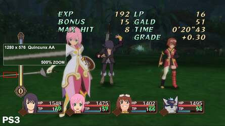 Flat colours and the nature of this image play down the difference level, but due to demo content variance, it's the only similar-looking shot we can produce for now.