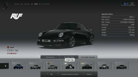 The ability to sync vehicles with the PSP version of Gran Turismo is a cute, if rather limited feature but was certainly useful for us in getting a look at the exact standard car models we wanted to see without having to wait for them to pop up in GT Mode's used car dealership.