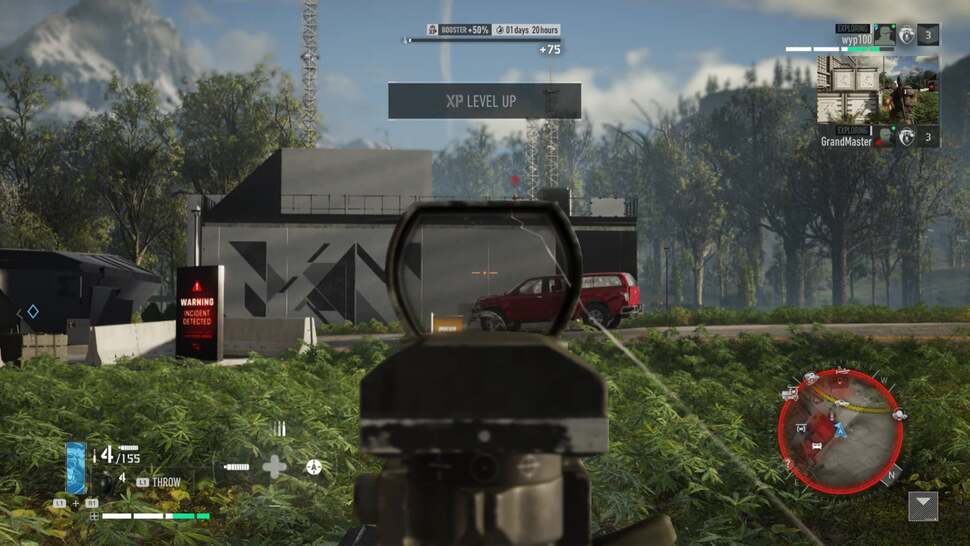 Ghost Recon Breakpoint is an early example of Google's Stream Connect feature being used, with a picture-in-picture display of ally players at top-right