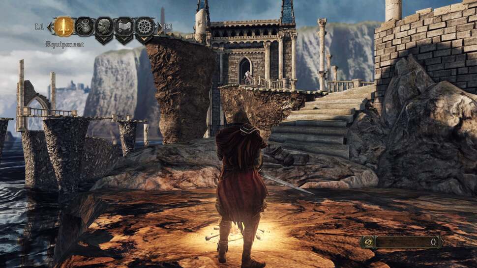 Dark Souls 2: Lighting is a big element of Dark Souls 2's design. It's simpler than Bloodborne's, but player shadows are affected more dynamically by bonfires