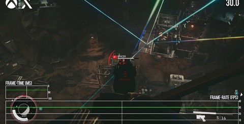 There are no outstanding performance concerns with Starfield on Xbox Series X. It runs flat-out at 30fps with consistent frame-pacing. Only areas of the larger cities can make a small dent on the 30fps target.