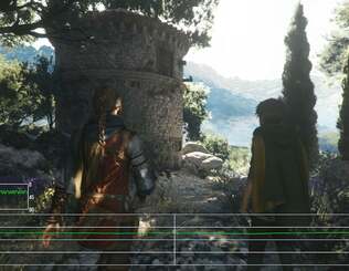 The opening scene seems to be GPU limited on Series S and PS5 here in 40fps mode, with only Series X hitting the frame-rate cap.