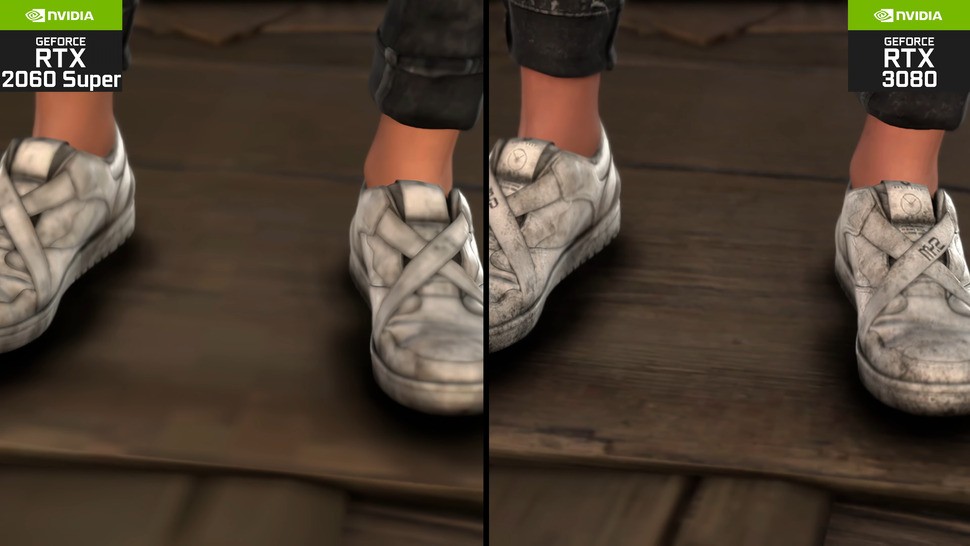 On 8GB GPUs, on any settings tested, textures never load in properly. On a 10GB GPU, this is resolved