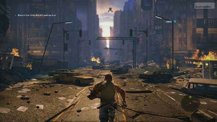 Two shots from our 1080p screenshot gallery. Nathan's still an angry man, although in this case it seems justified.