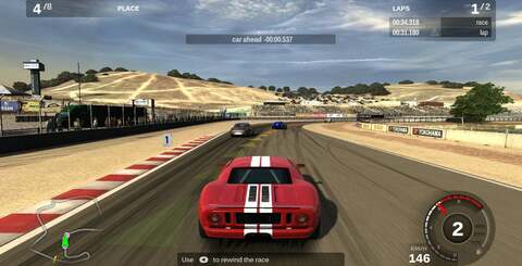 The stark lighting in the Laguna Seca race course allows us to pinpoint a number of other changes and improvements in the sequel.