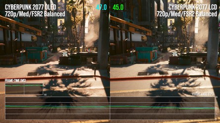While Valve makes no claims for extra performance, faster memory - perhaps in combination with extra efficiency from the 6nm APU - can bring about performance improvements of between three to nine percent in our tests in Cyberpunk 2077.