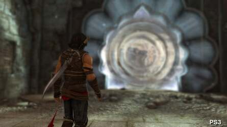 Most of the visual difference between the two games are barely noticeable, blur filter apart. However, the complete omission of the depth-of-field filter here is bizarre. A bug perhaps?