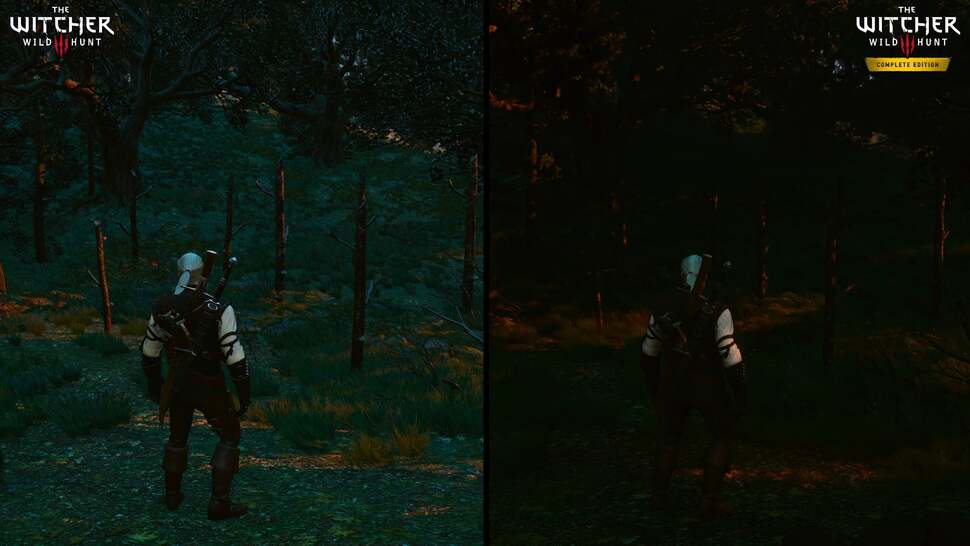 Ray traced global illumination dramatically changes how countryside scenes and forests present