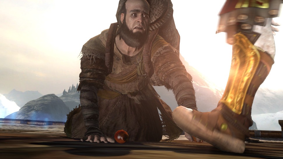 A cast of eccentric gods and titans make fleeting appearances during cinematics, proving such levels of detail aren't exclusive to the leading man. Some cameos are so brief that it's easy to miss the clear, arduous labour that went into each design