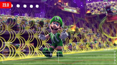 Mario Strikers does occasionally dip into the 50s, but it's a rare sight. Drops during character closeups are more common, however.