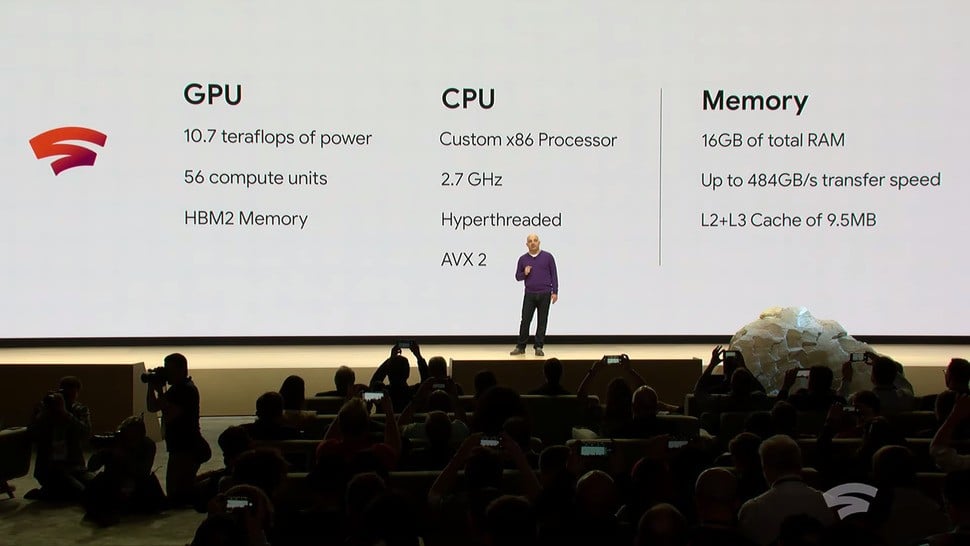 Stadia's core specs are revealed at the GDC 2019 keynote