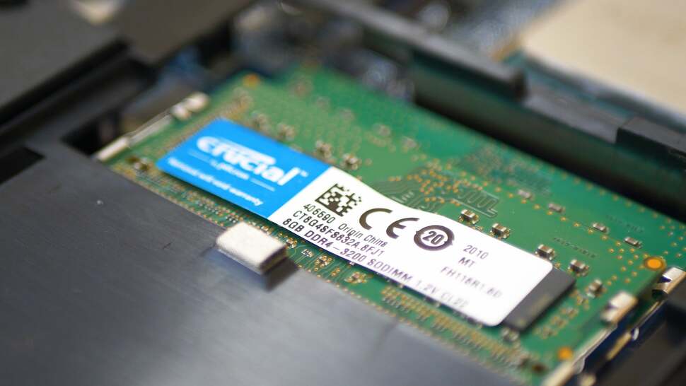 Our unit has two 8GB 3200MHz DDR4 SODIMM modules. You can upgrade at will