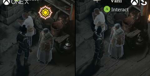 It's hard to tell in the images, but Series S has improved visuals, runs at the same rate as Xbox One X and doubles performance. Remarkable, bearing in mind the GPU compute differential. Click on the images for higher resolution.