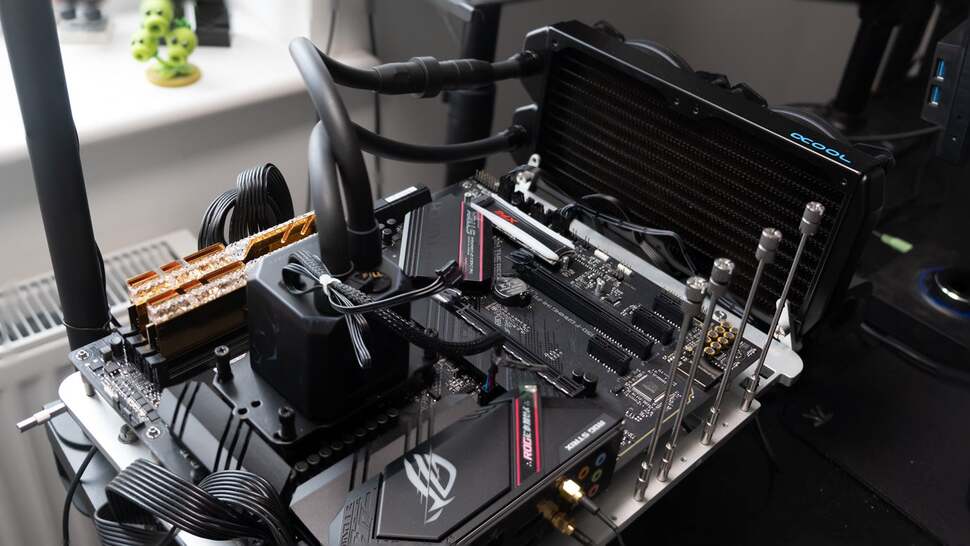 Our test setup for Ryzen 9 3900XT and Ryzen 73800XT