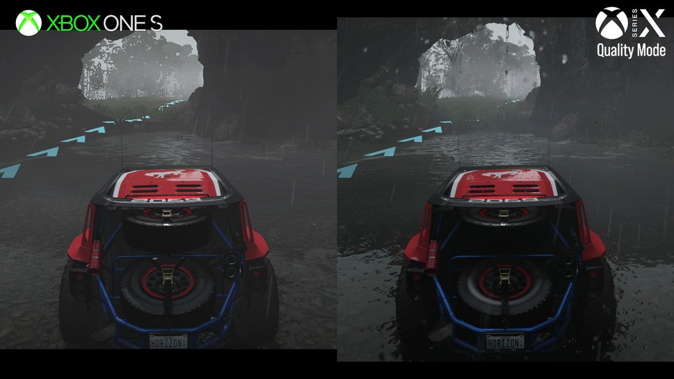 Much is lost comparing the Series X Forza Horizon 5 experience to base Xbox One - but the fundamentals are there and look good, bearing in mind the base Xbox One's vintage