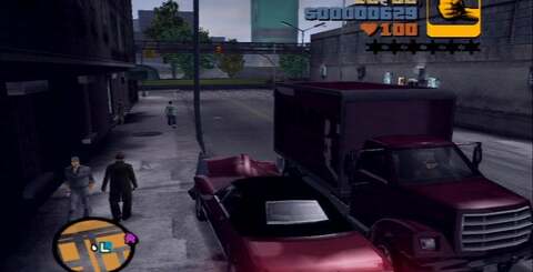 Images taken from the original Xbox version of GTA3 (running on original hardware, not backwards compatibility). The game benefits from improved effects work encompassing fire radiosity, water droplets on the camera, specular sheen and reflective maps - not all of these improvements turned up on the new mobile version.